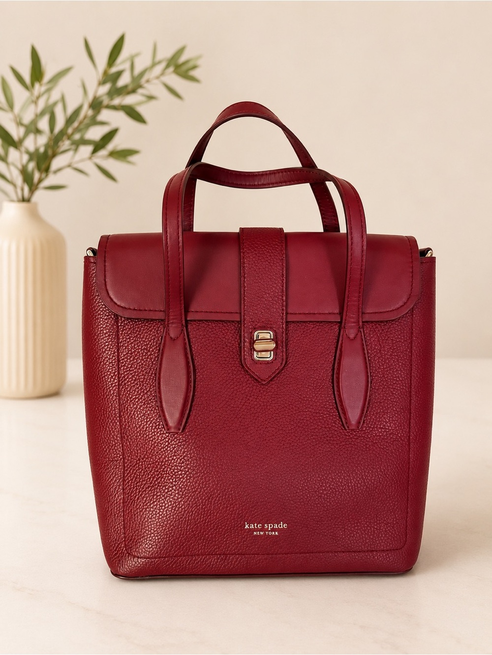 Kate Spade Essential Medium North South Leather Tote Bag